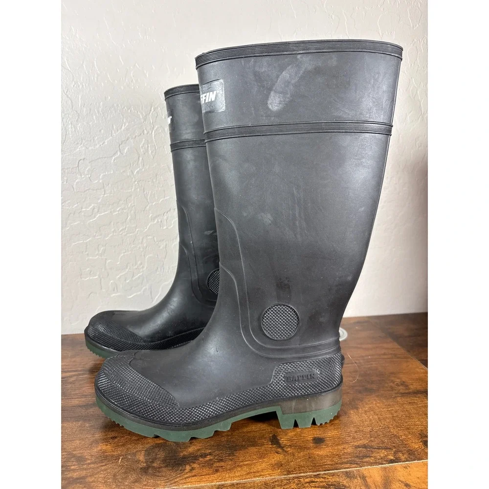 Baffin Enduro PLN Mens Black Green Rubber All Season Work Boots 96650000 Size 9